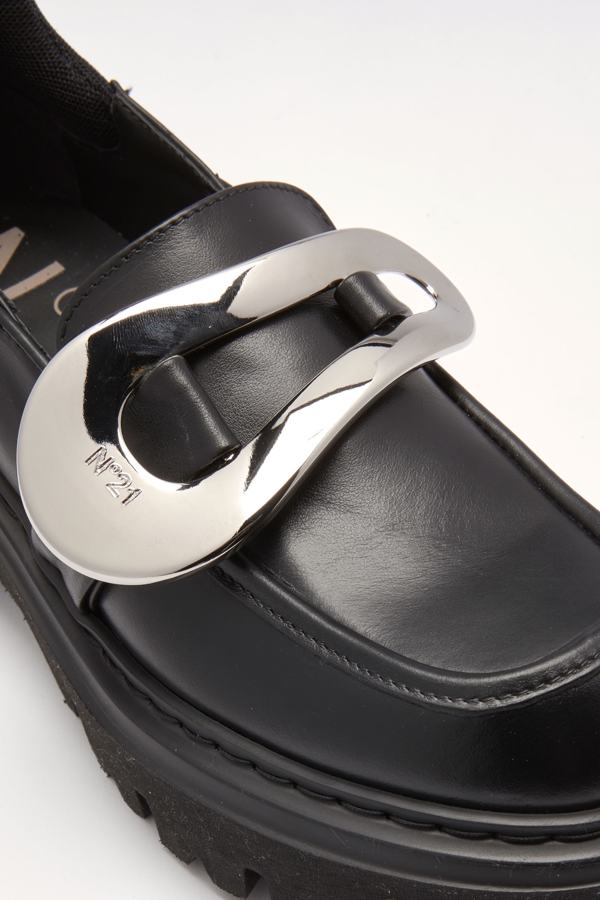 BUCKLE-EMBELLISHED LOAFERS - 5