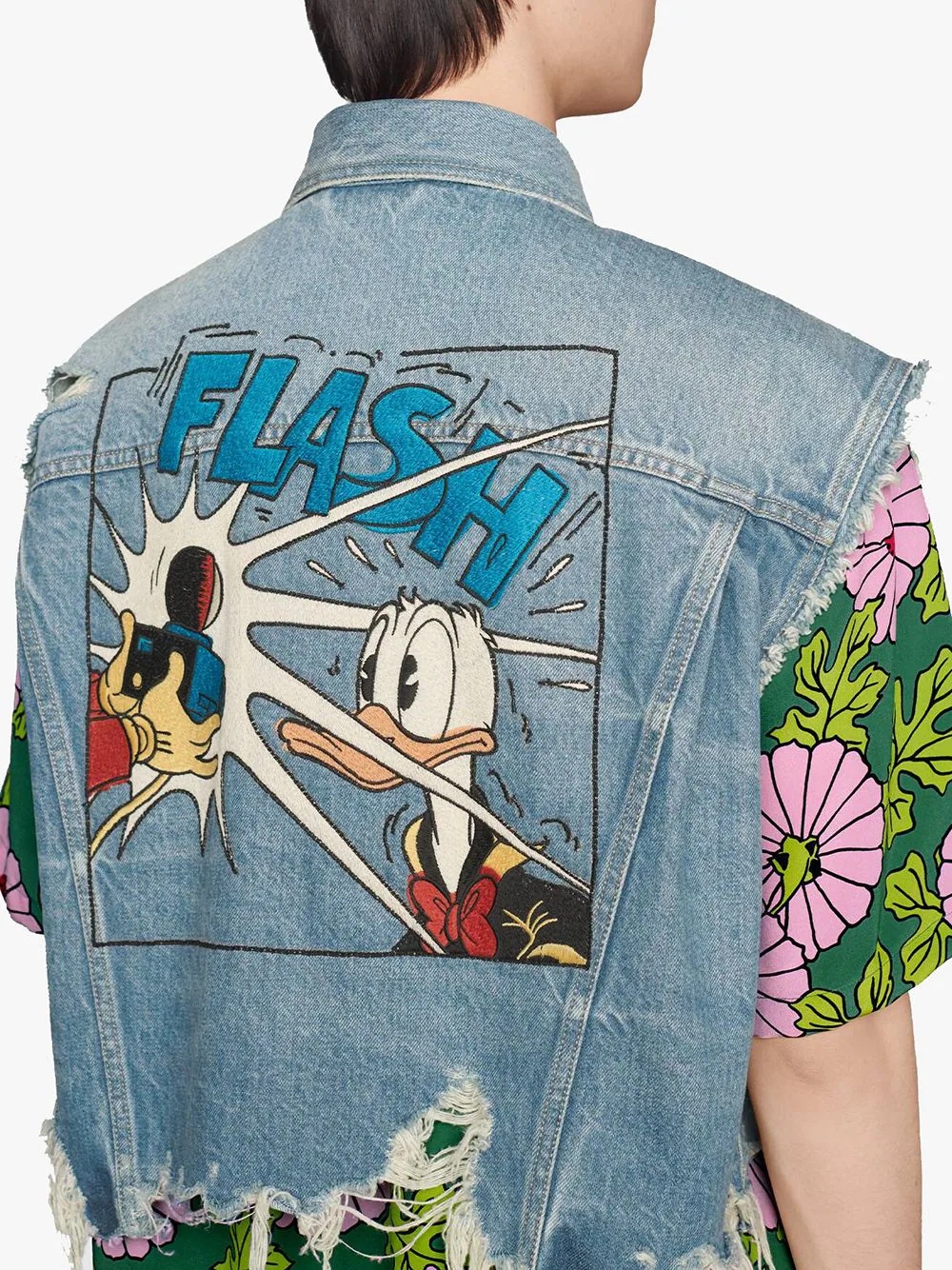 x Disney denim vest - 5