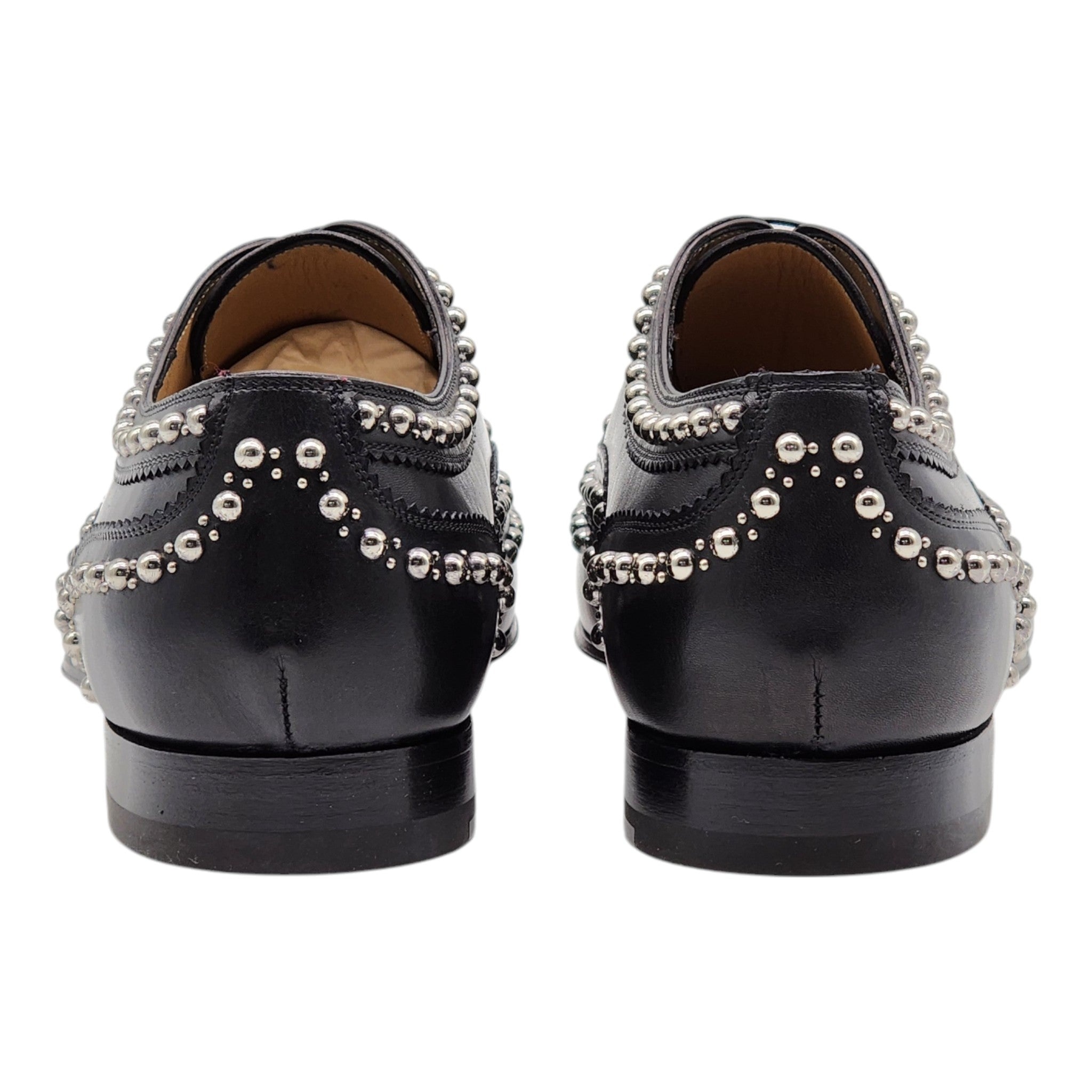 Christian Louboutin Charlie Clou Studded Oxford Shoes - Leather - Black - 42 - 4