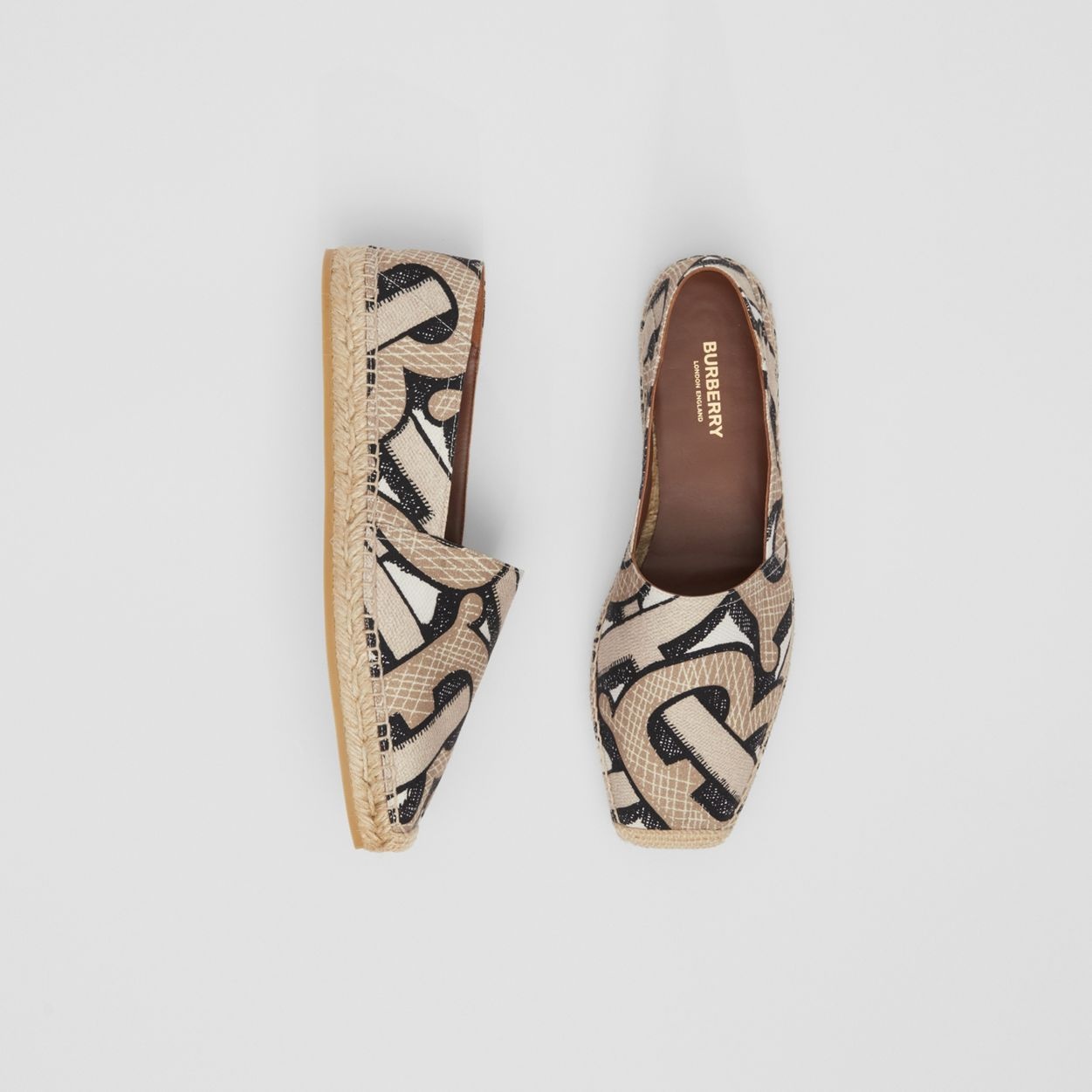 Monogram Print Cotton Canvas Espadrilles - 3