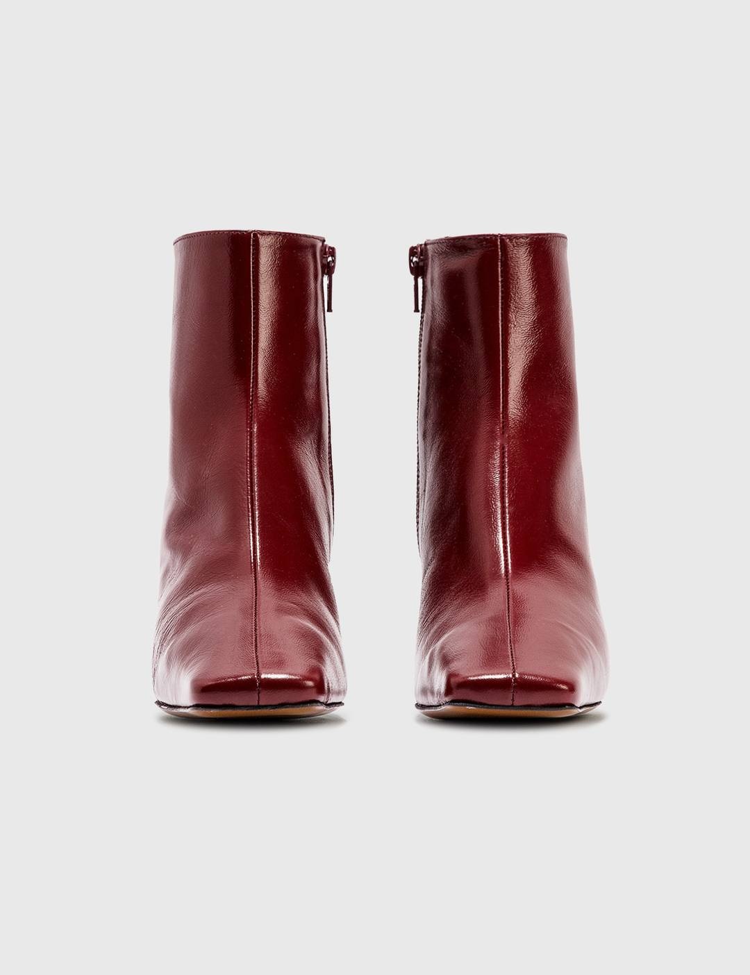 Lange Bordeaux Creased Leather Boots - 3