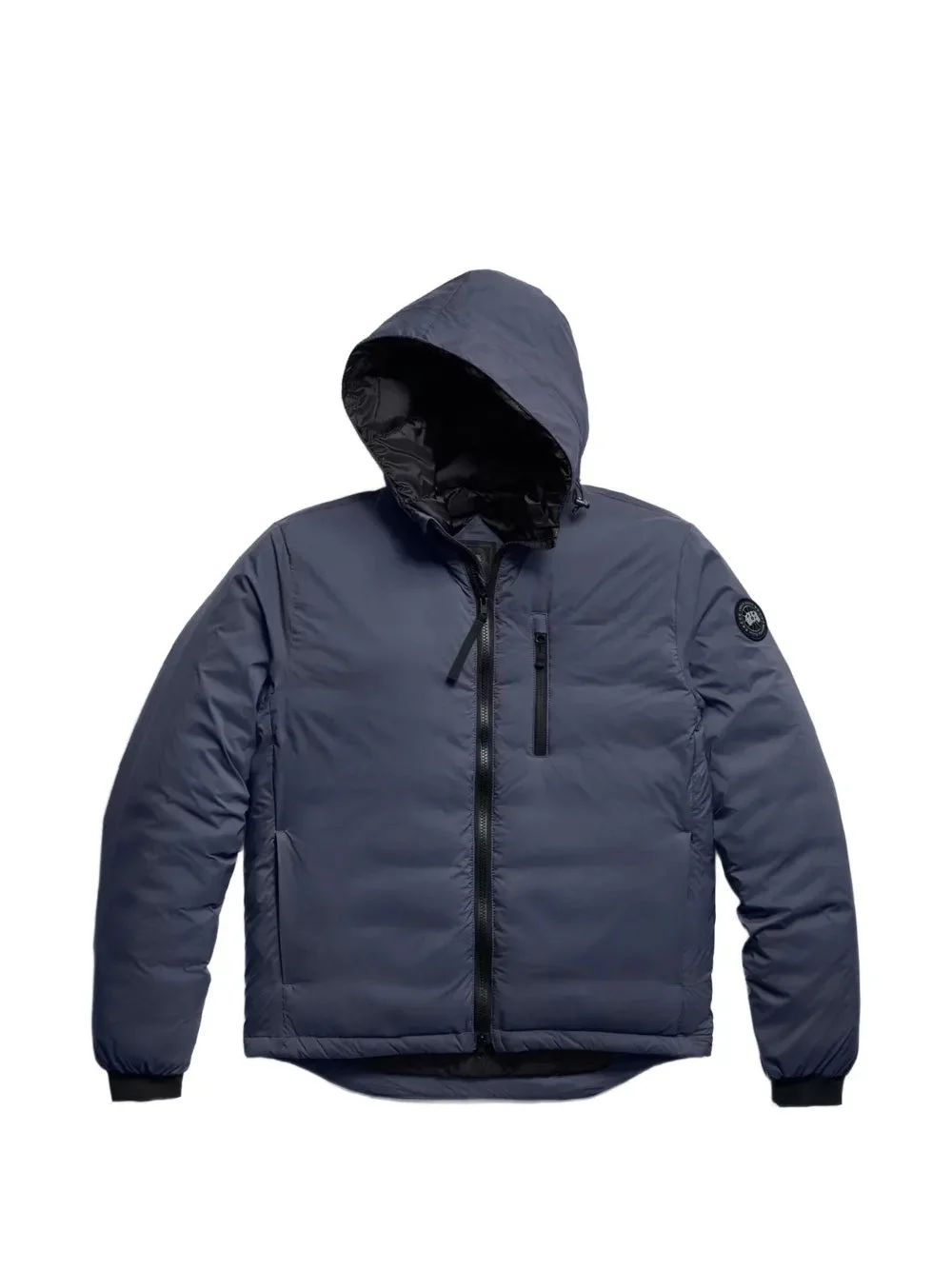 LOGO-PATCH HOODED PADDED JACKET - 1