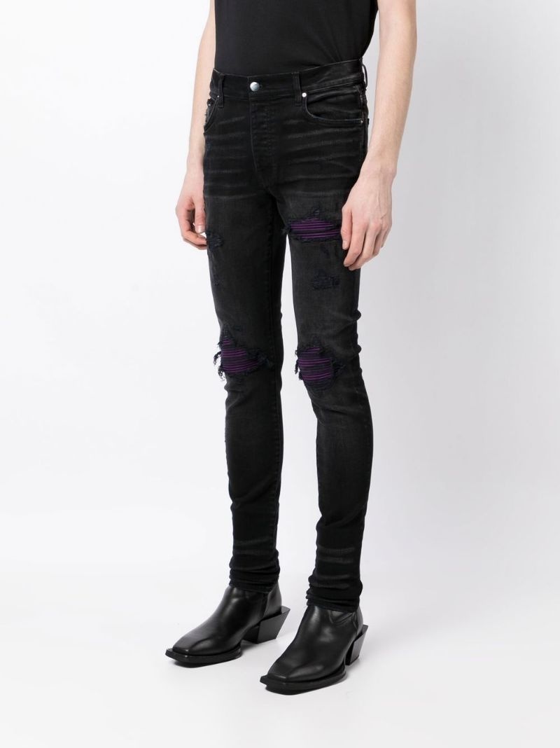 ripped-detail skinny jeans - 3