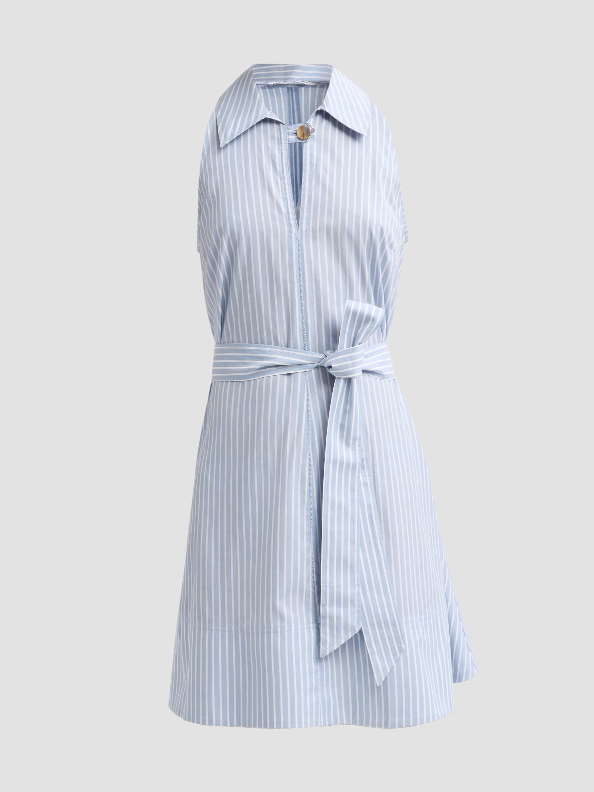 Women's Florenz Striped Tie-Waist Mini Dress - Pale Blue River White - 1