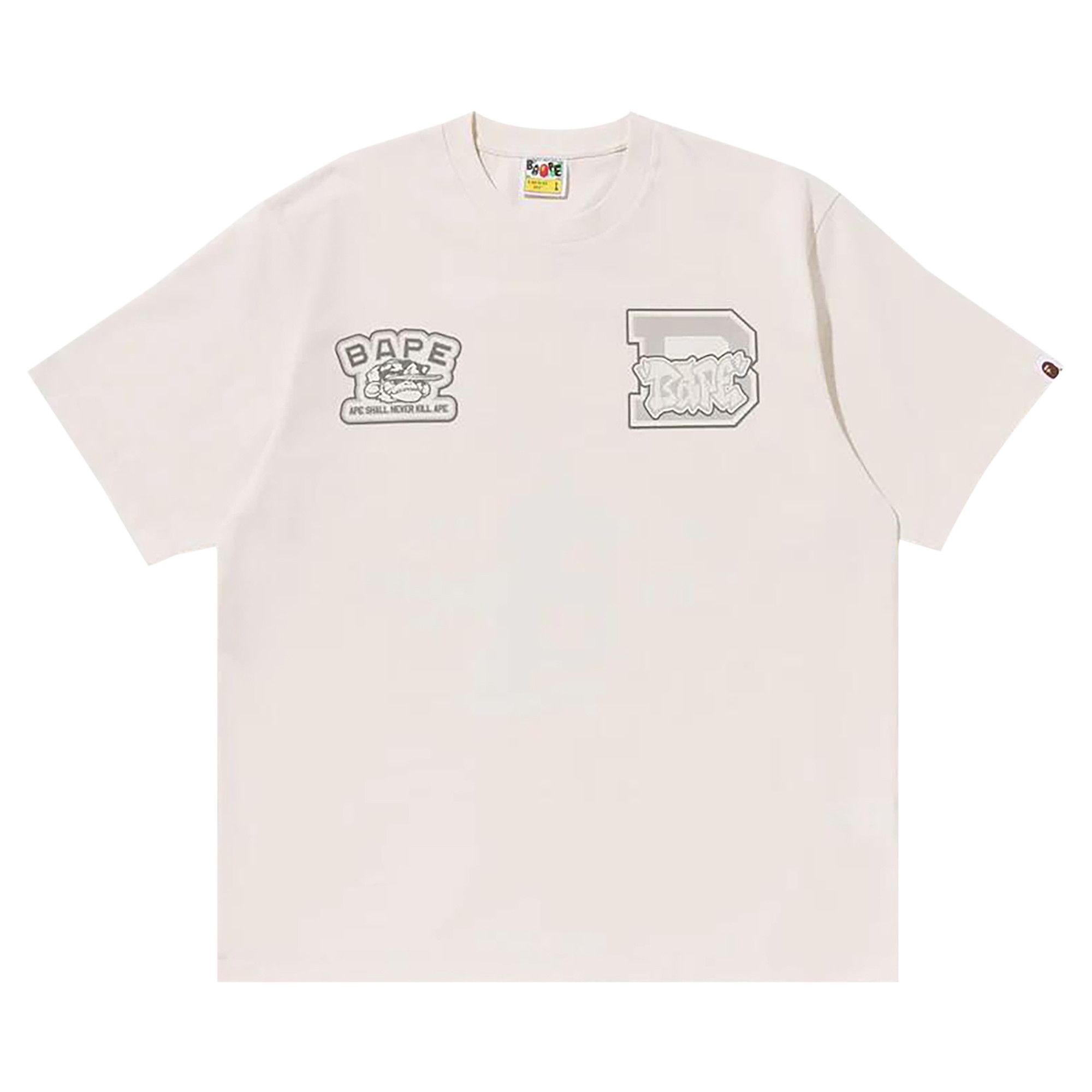 BAPE Fake Puff Tee 'Ivory' - 1