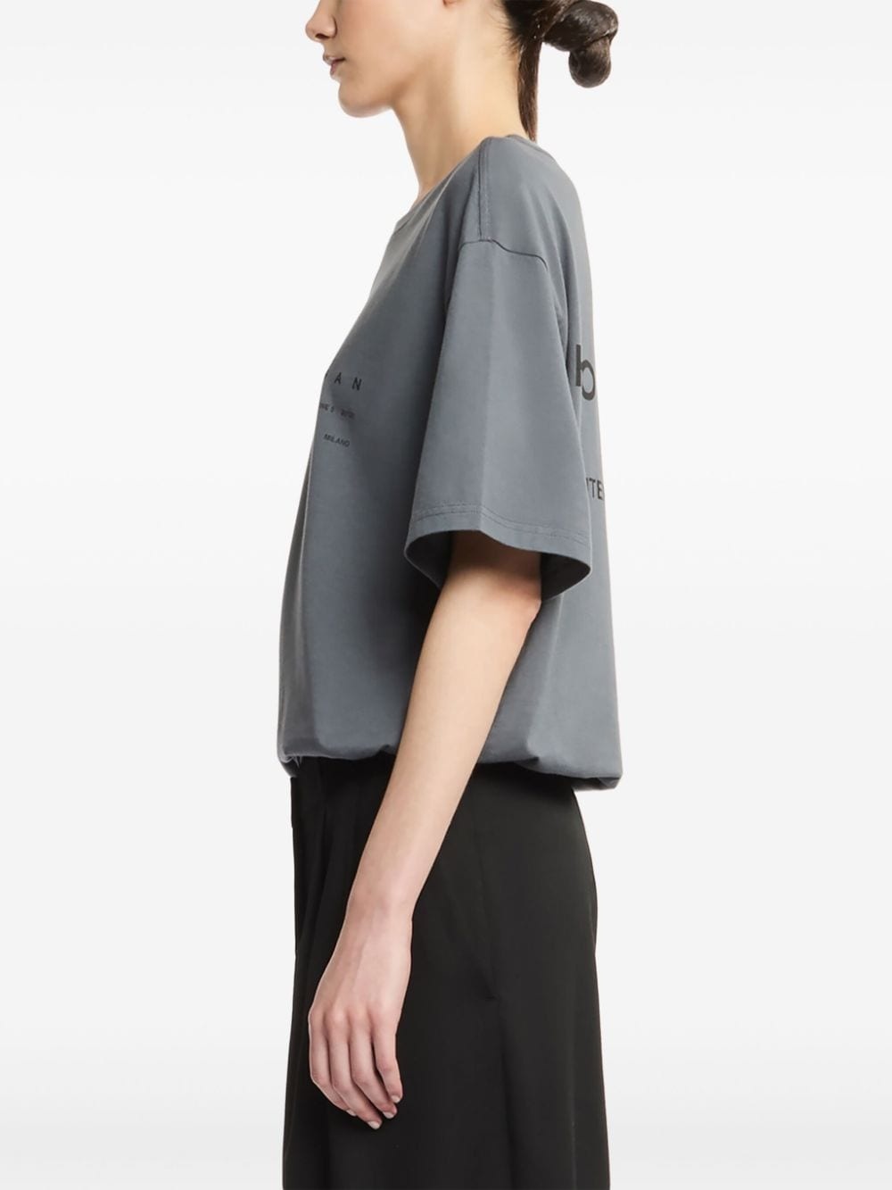 logo-print cotton T-shirt - 3