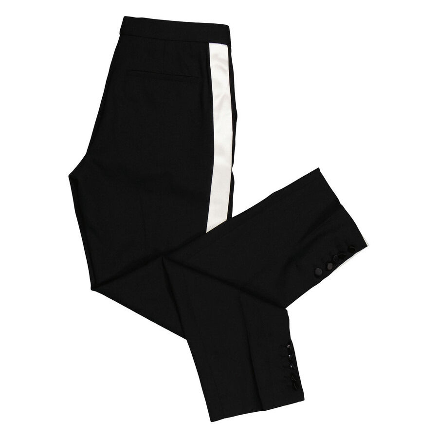 Burberry Black Hanover Tux Stripe Pants - 7