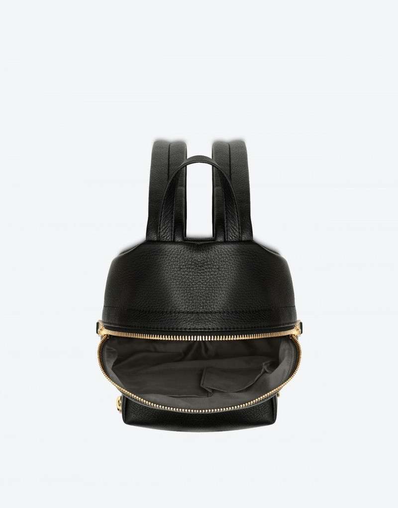 LEATHER BACKPACK WITH LETTERING LOGO 3