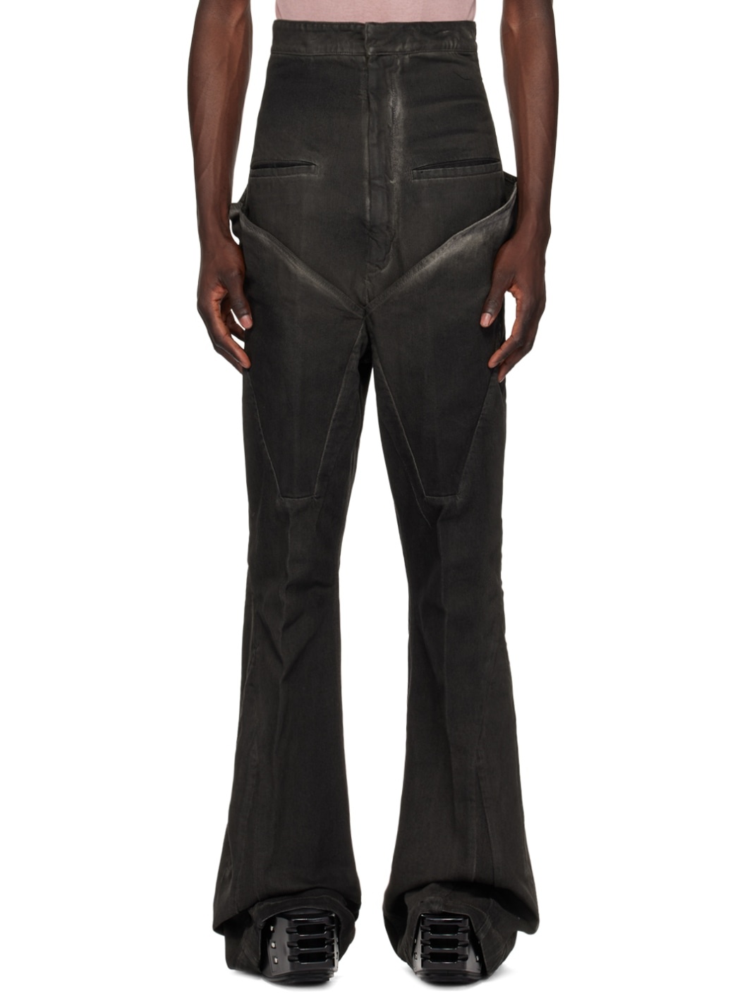 Gray Lido Dirt Bolan Jeans - 1