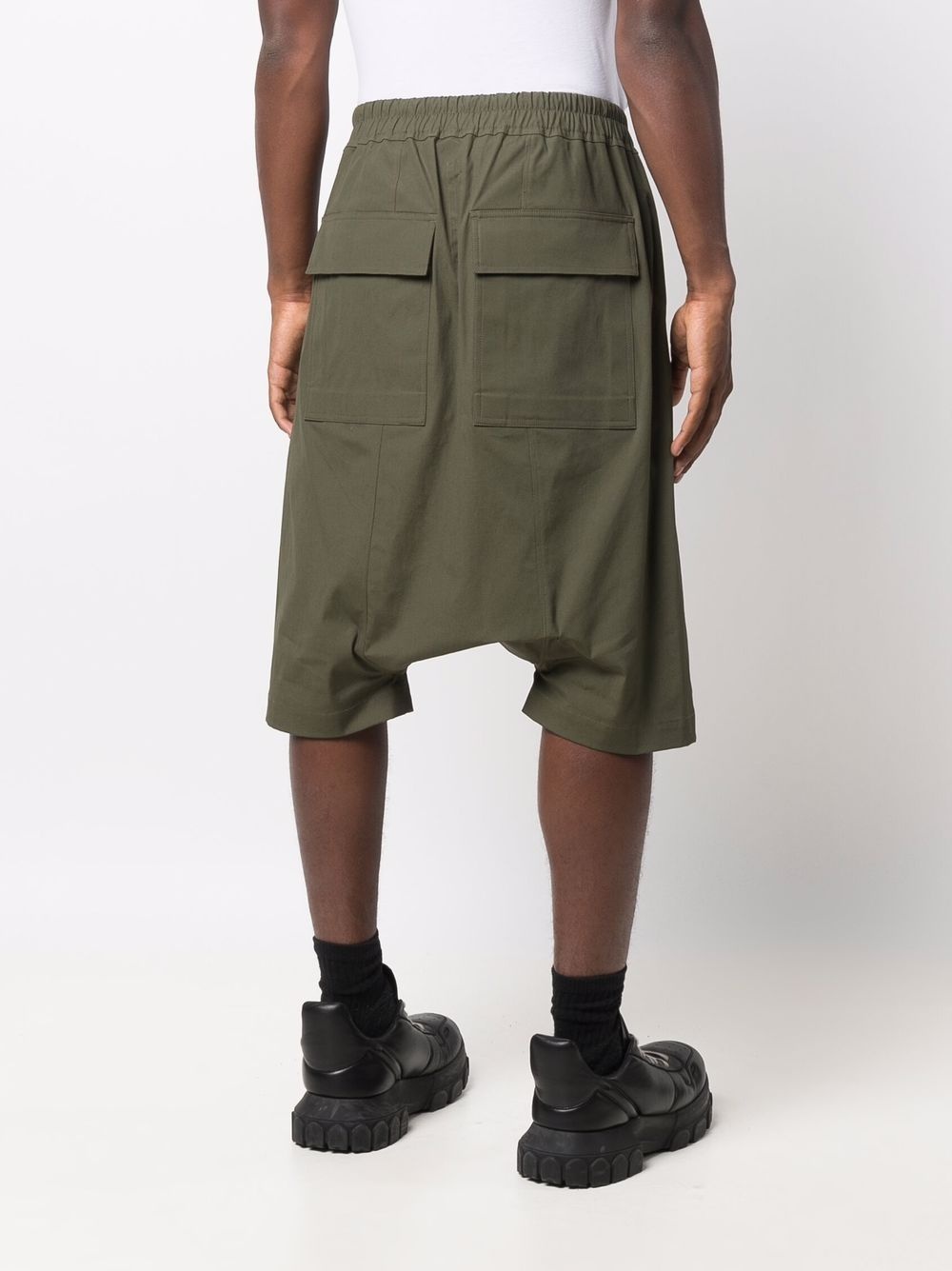 Pod drop-crotch track shorts - 4