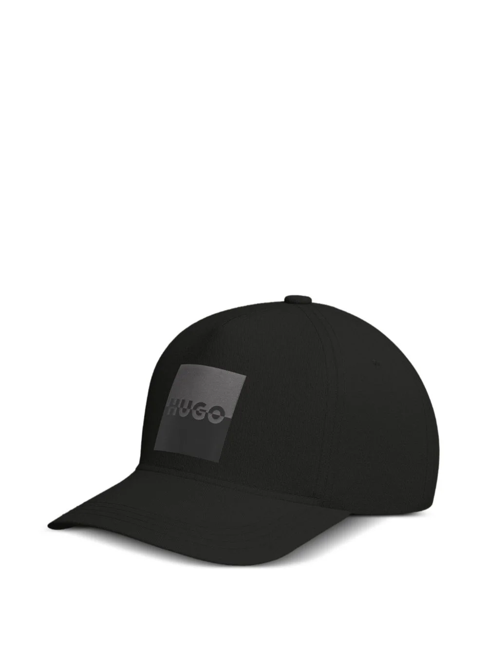 logo-print cotton cap - 1