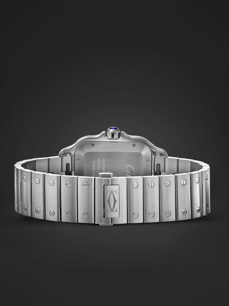 Santos de Cartier Automatic 39.8mm Interchangeable Stainless Steel and Alligator Watch, Ref. No. CRW 6