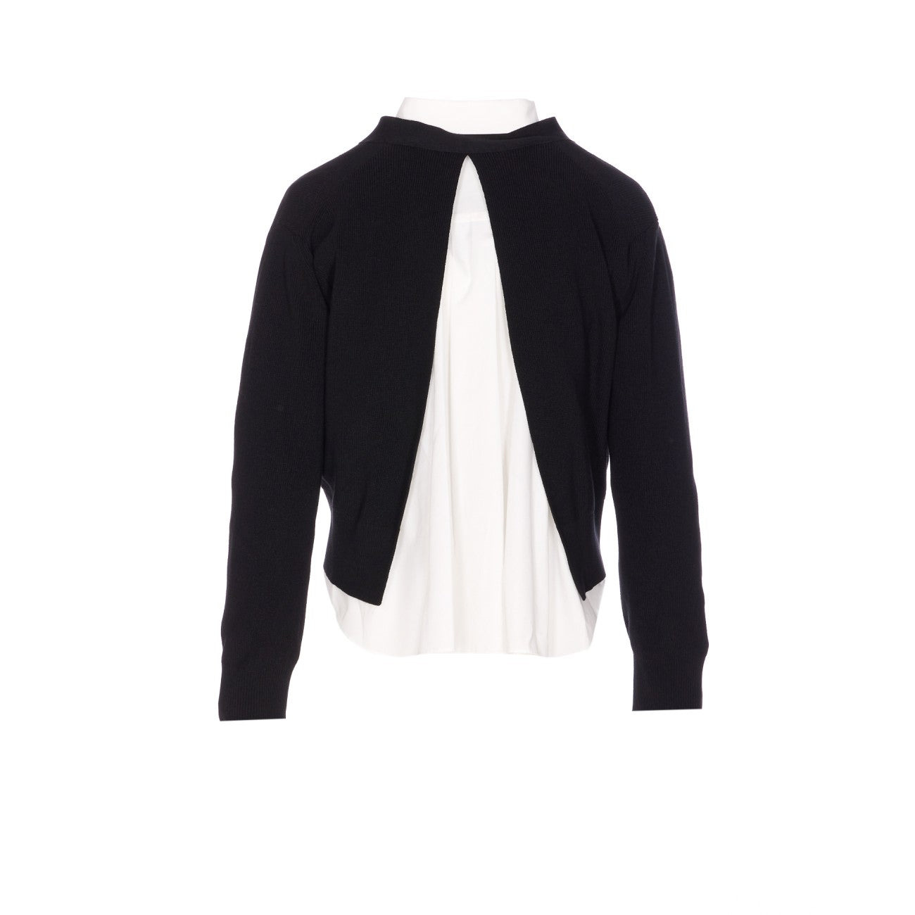 Sacai Women Poplin X Cotton Cardigan - 2