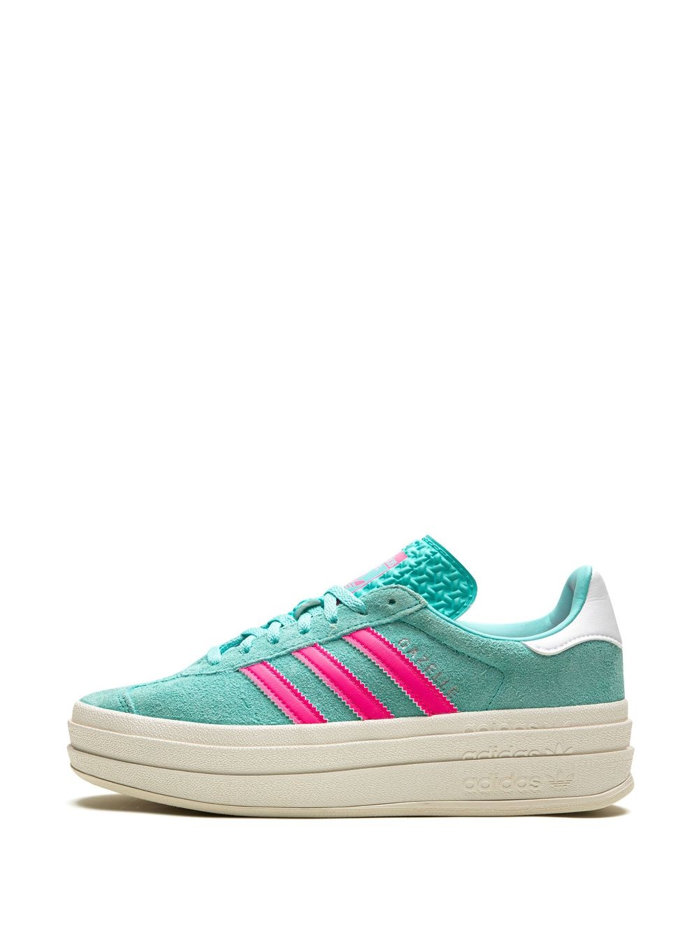 Gazelle  "Flash Aqua / Lucid Pink" platform sneakers - 5