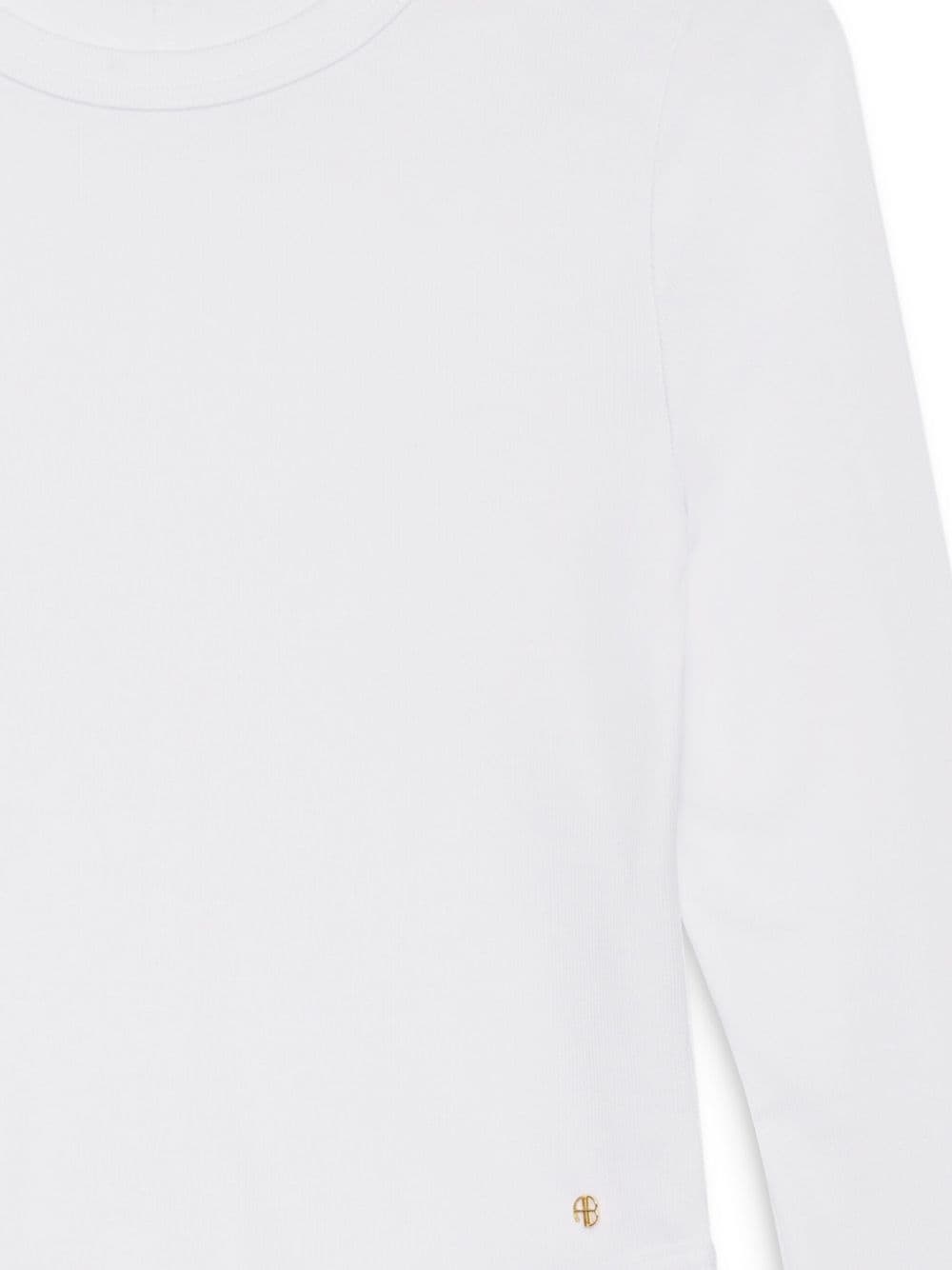 Jane logo-plaque blouse - 4