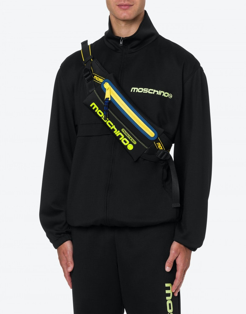 Moschino REFLECTIVE LOGO NEOPRENE WAIST BAG outlook