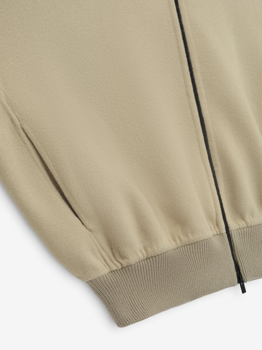 Double Wool Cashmere Hooded Bomber - 3