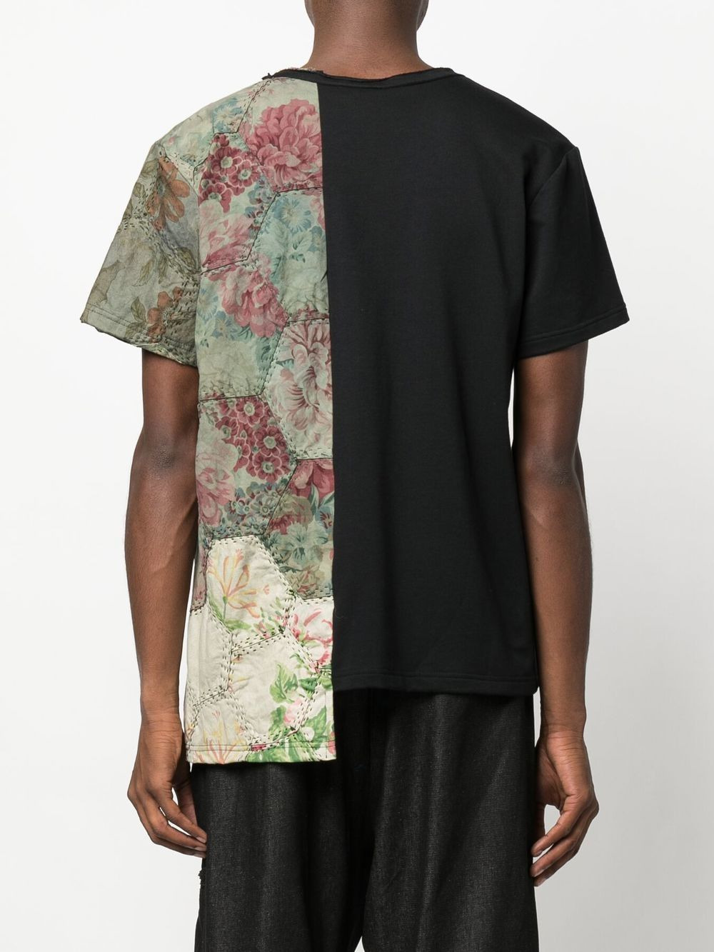 Patchy two-tone T-shirt - 4