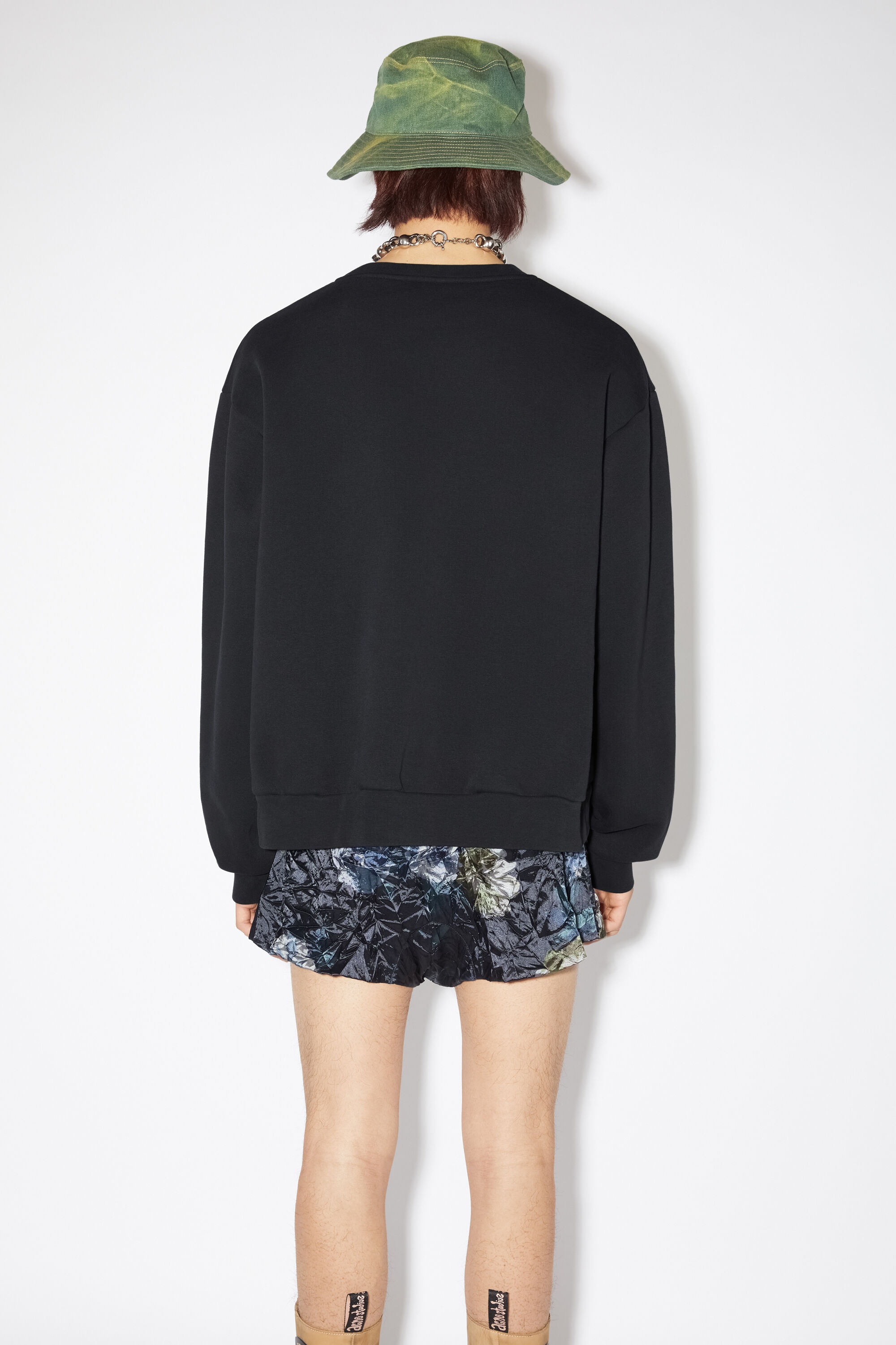 Crew neck sweater - Black - 3