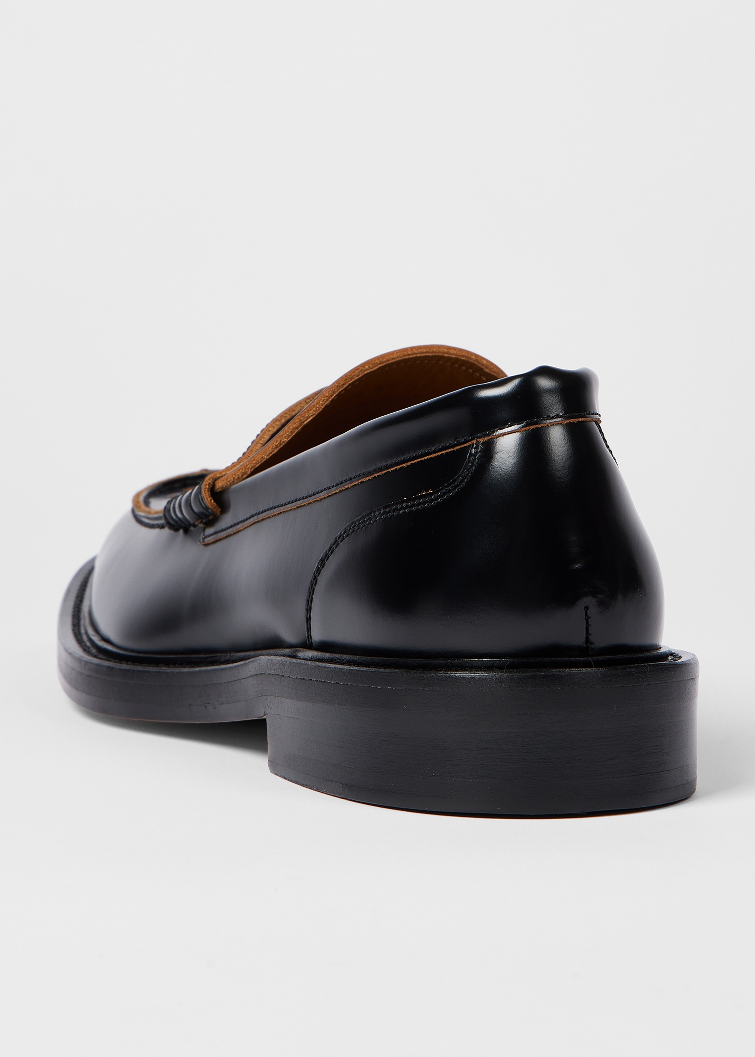 Black Leather 'Rossini' Loafers - 5