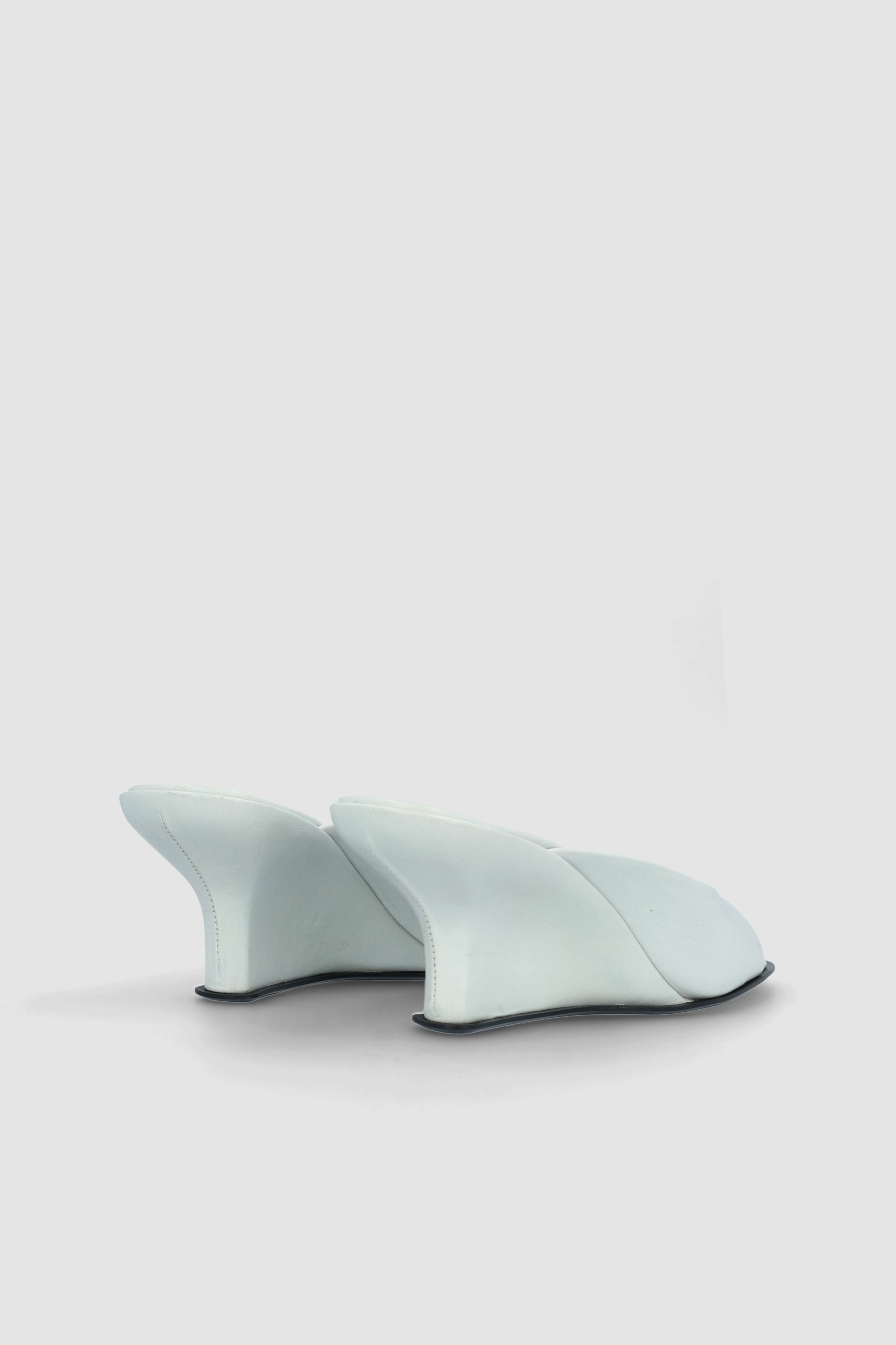 Caroo Burrata Creased Calf Leather Mule - 4