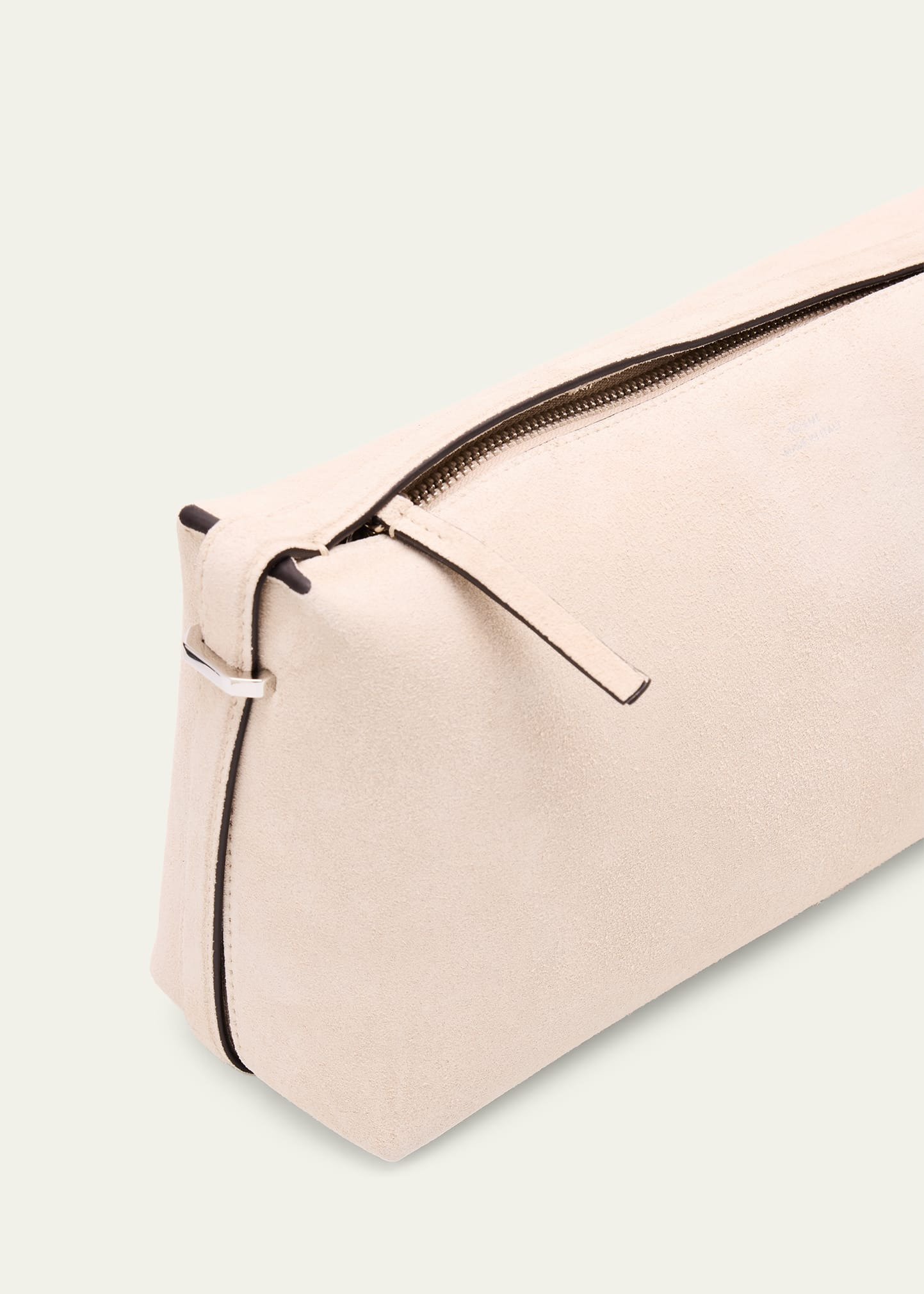 Belted Suede Clutch Bag - 5