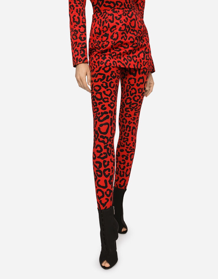 Leopard-print brocade miniskirt - 3
