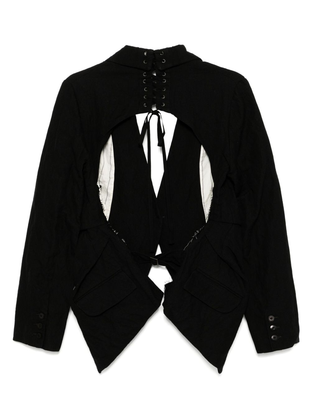 cut-out detail jacket - 2