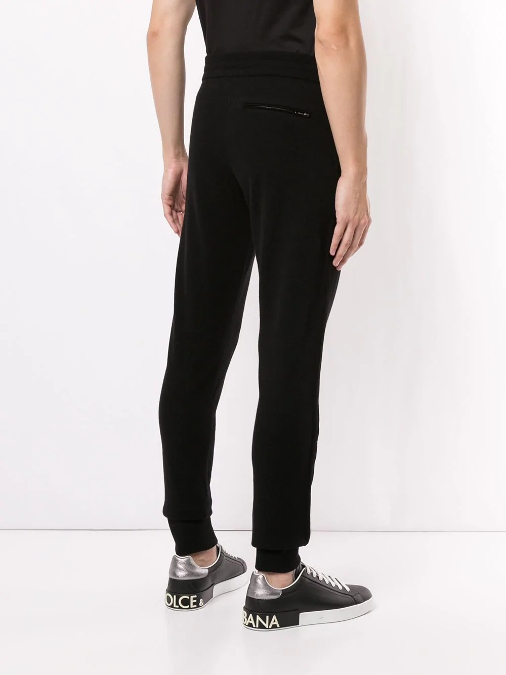 cuffed stripe-detail track pants - 4