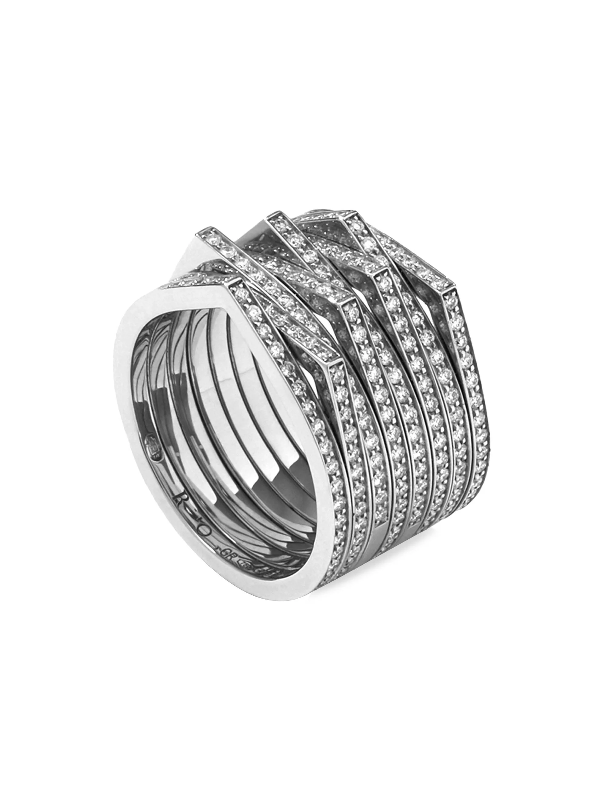 Women's Antifer 18K-White-Gold & 0.47 TCW Diamond Ring - White Gold - 1