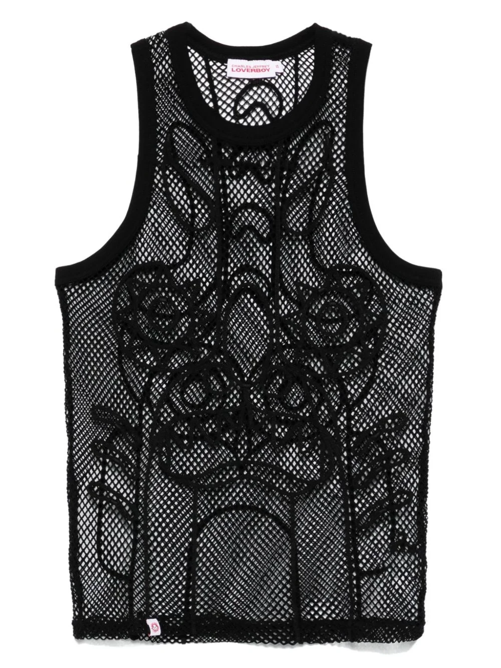 Graphic Net top - 1