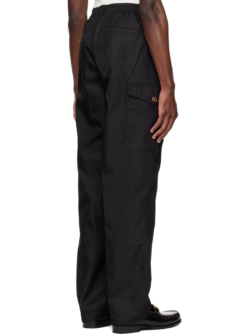 Black Nylon Cargo Pants 3