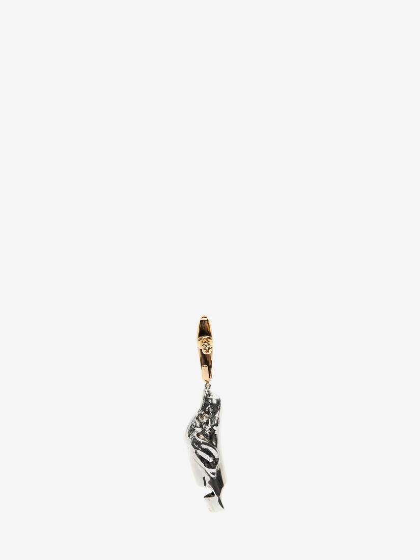 Whistle Single Earring in Antique Silver - 3