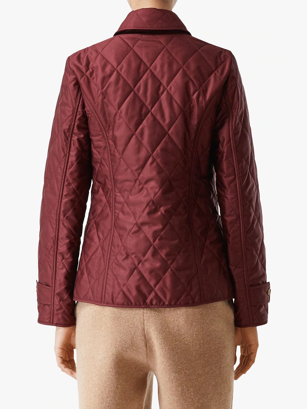 quilted fitted jacket - 4