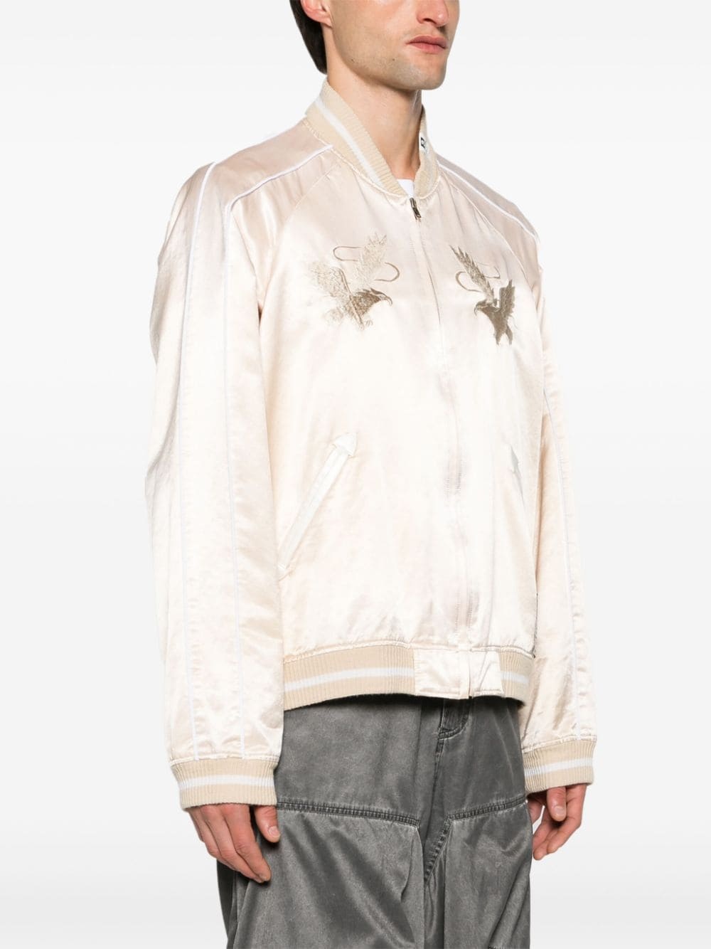 Souvenir satin bomber jacket - 3