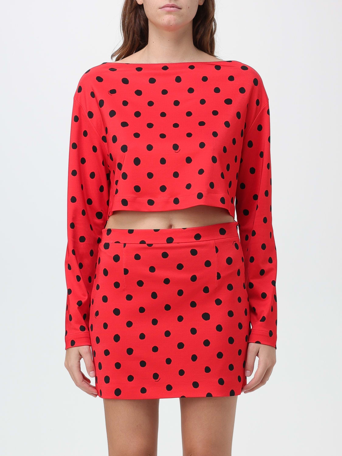 Marni blouse in stretch viscose with Polka Dots - 1