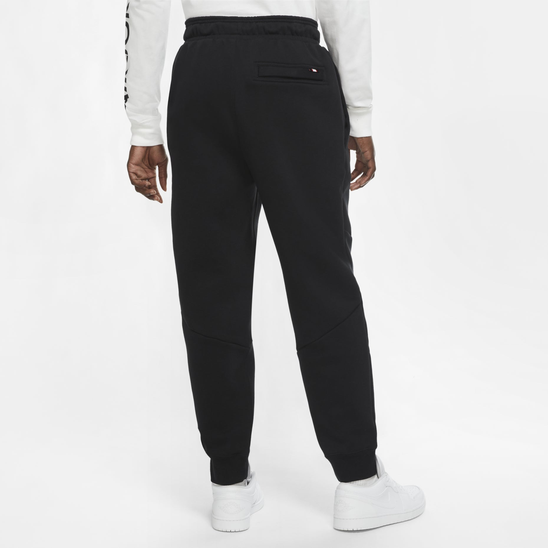 Air Jordan Flight Fleece logo Athleisure Casual Sports Long Pants Black CV6149-010 - 5
