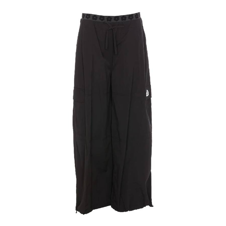Kenzo Logo Applique Wide Leg Pants - 5