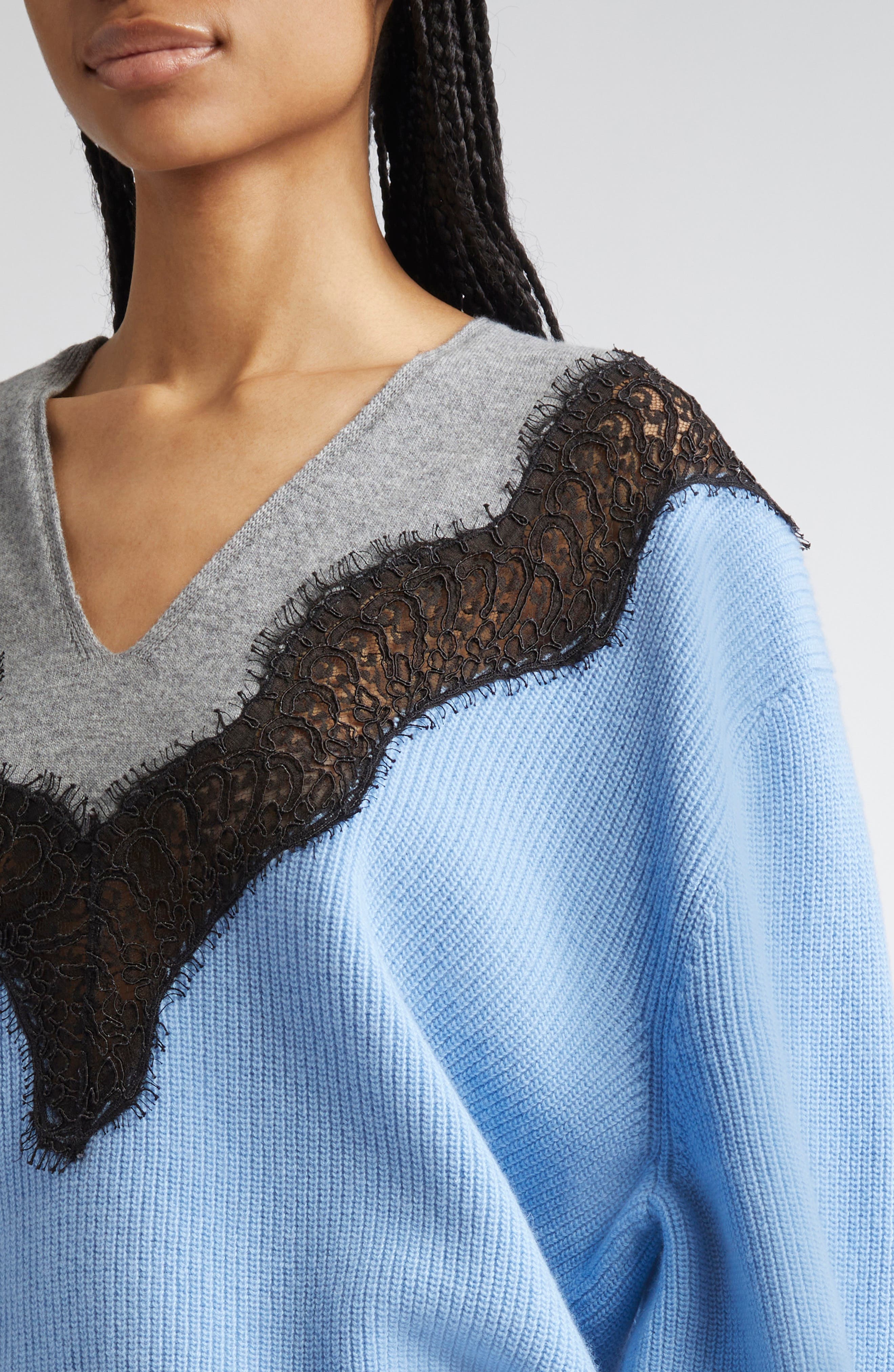 Stella McCartney Miracle Lace Virgin Wool Jumper in 4008 - 5