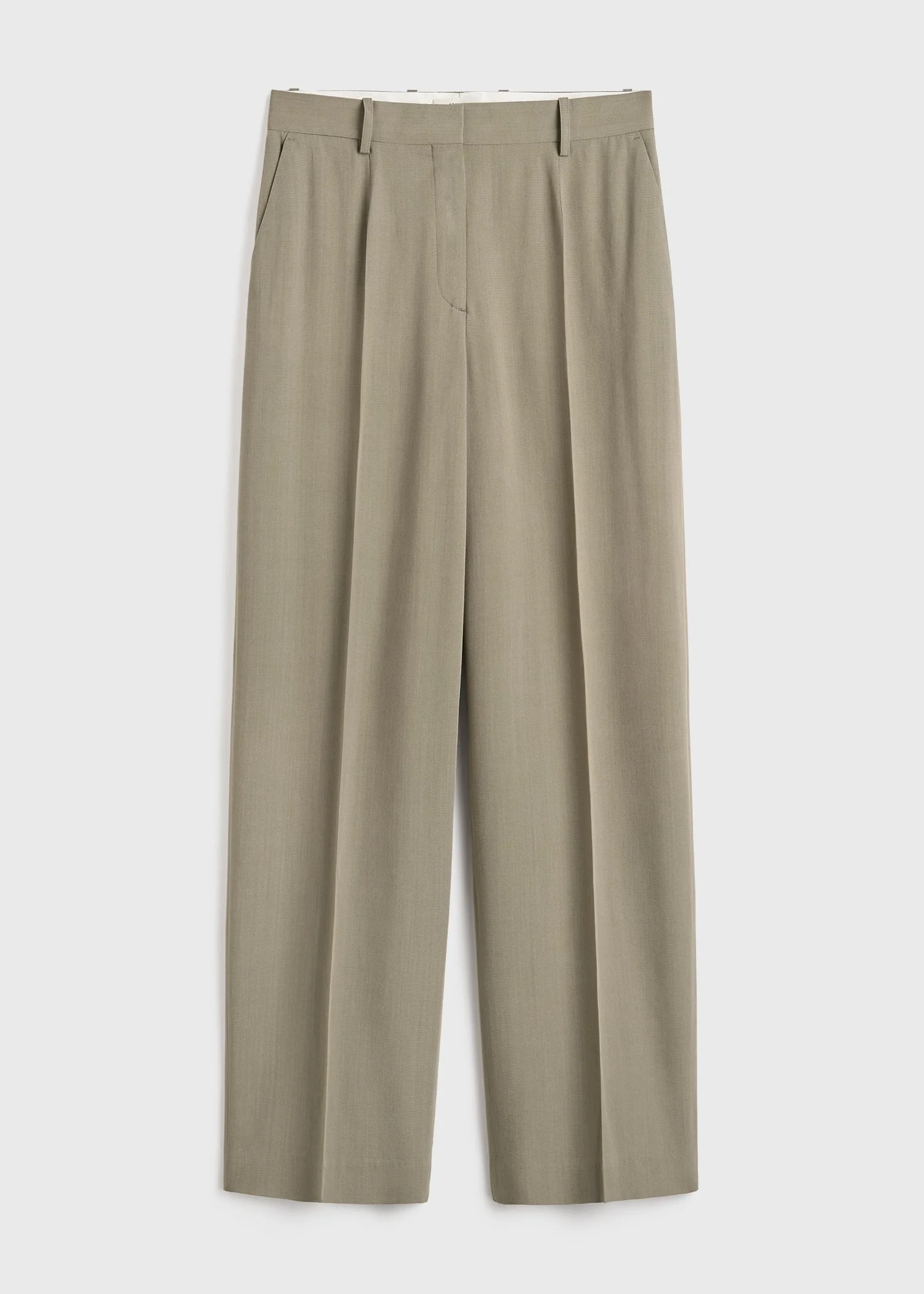 Wide fluid trousers taupe - 1
