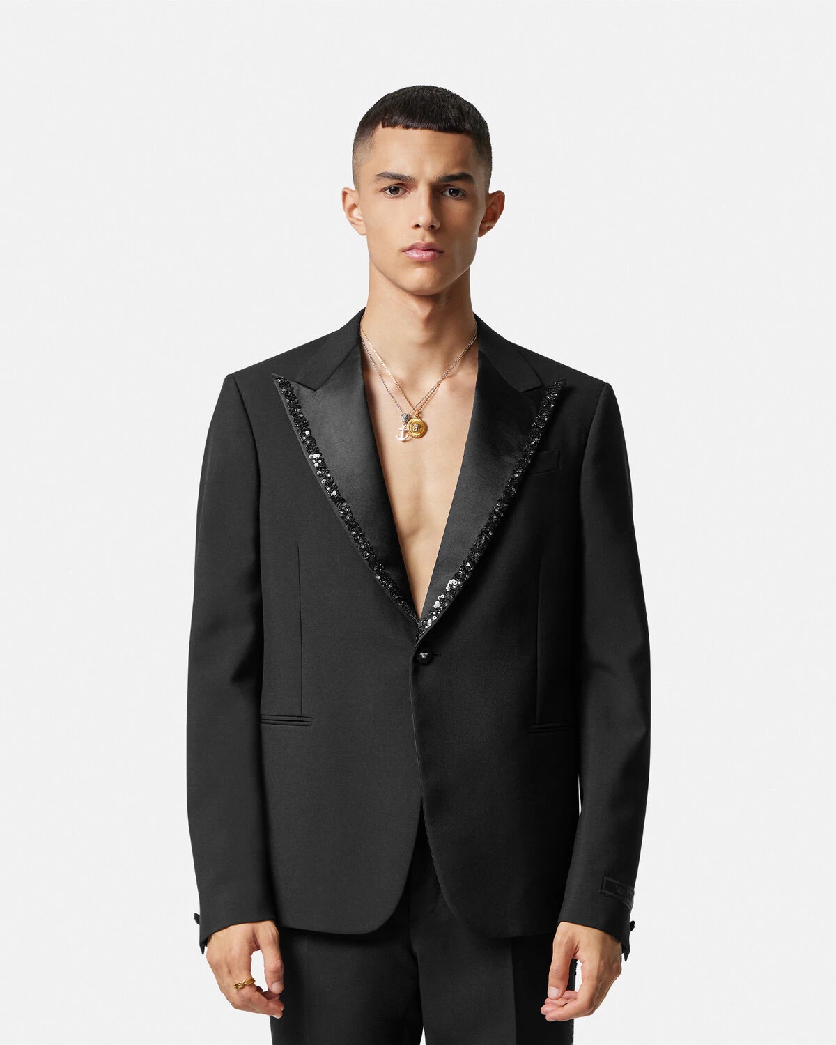 Embellished Single-Breasted Blazer - 4