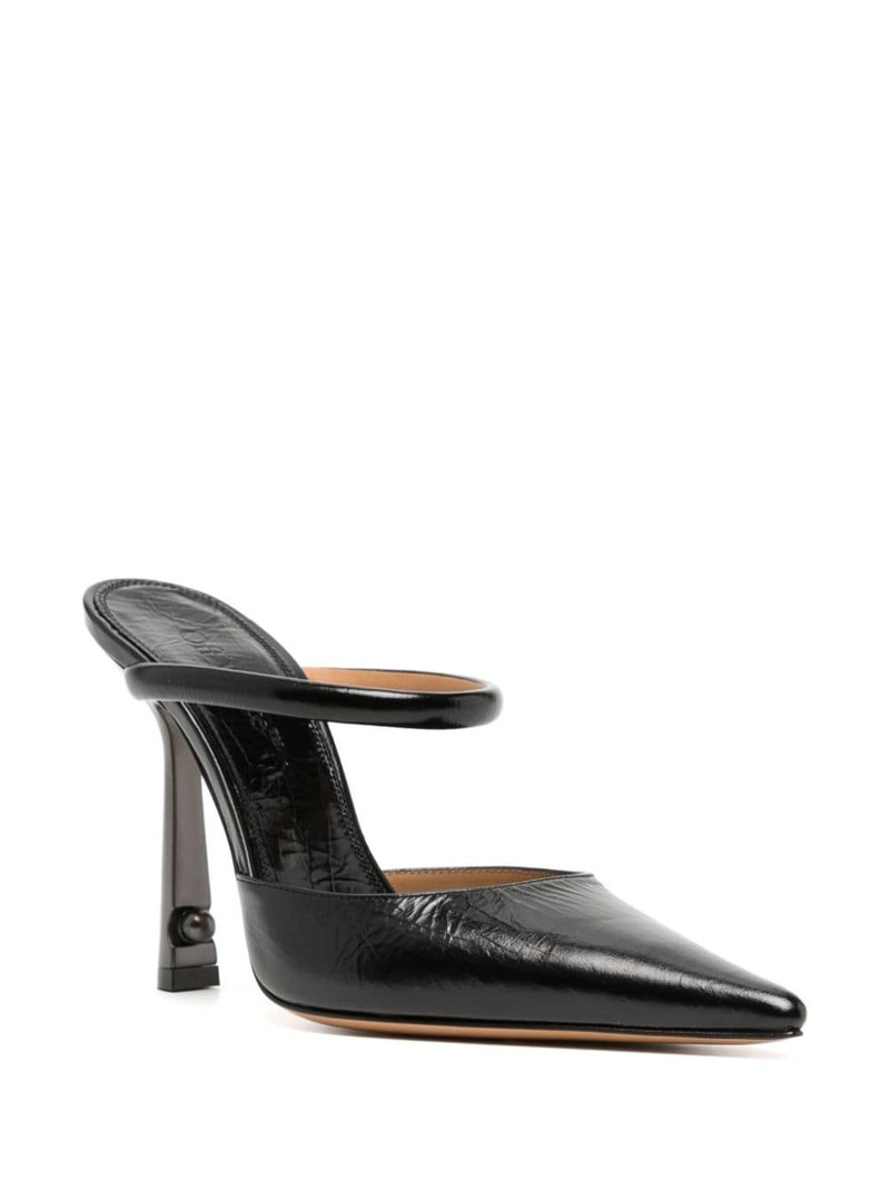 Off-White Lollipop 110mm patent-leather mules outlook