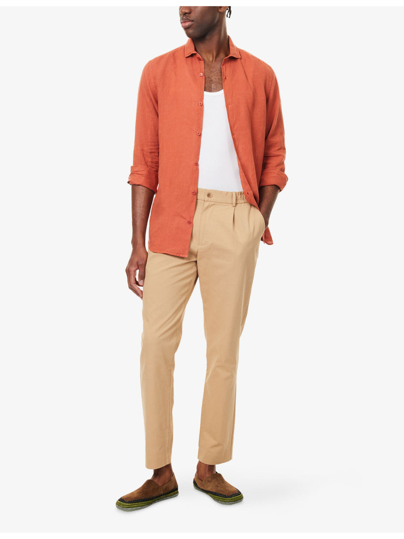 FRESCOBOL CARIOCA Antonio Long-Sleeve Linen Shirt outlook