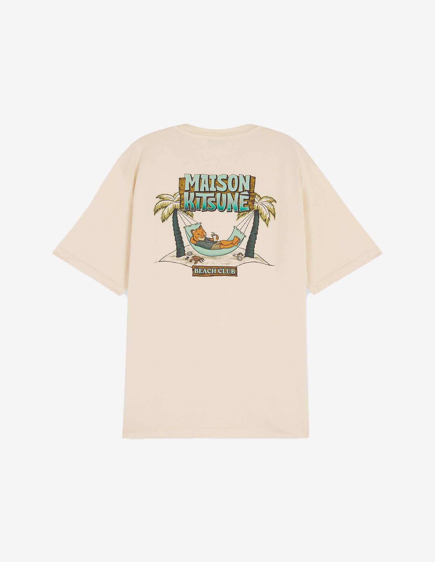 6-18 MAISON KITSUNE BEACH CLUB OVERSIZED TEE-SHIRT - 6