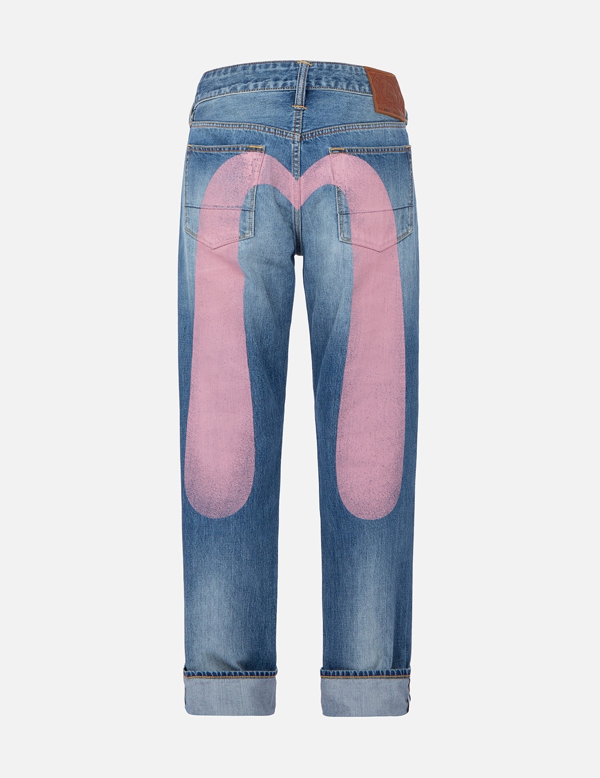 DAICOCK PRINT BAGGY-FIT JEANS #2000 - 2