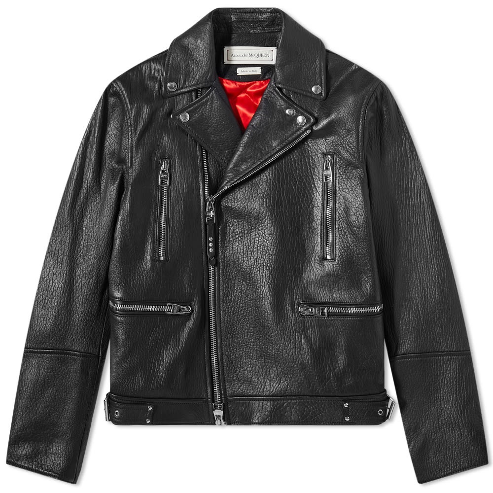 Alexander McQueen Leather Biker Jacket - 1