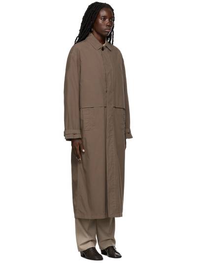 Lemaire Brown Storm Flap Trench Coat outlook