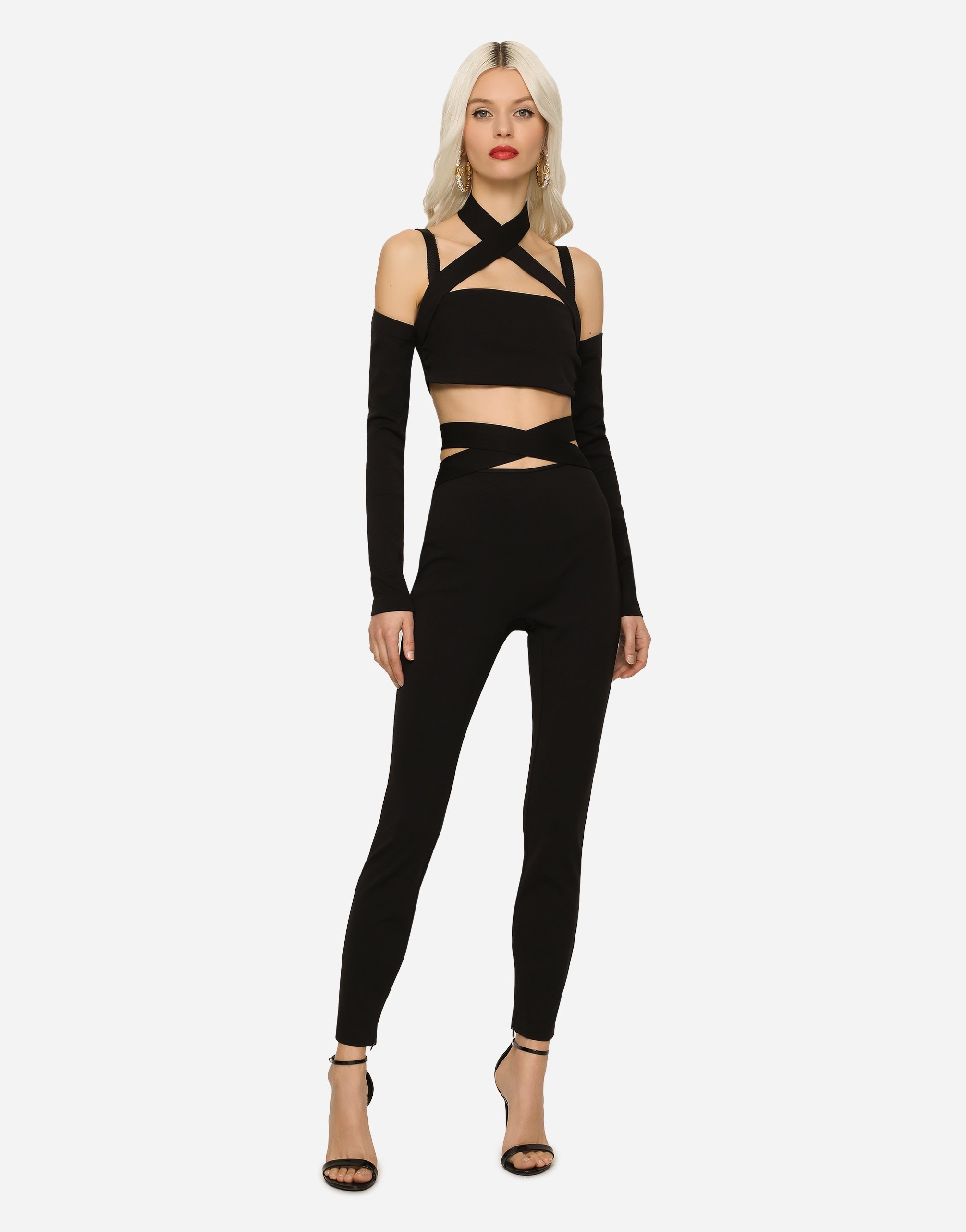 Viscose pants with strap detail - 2