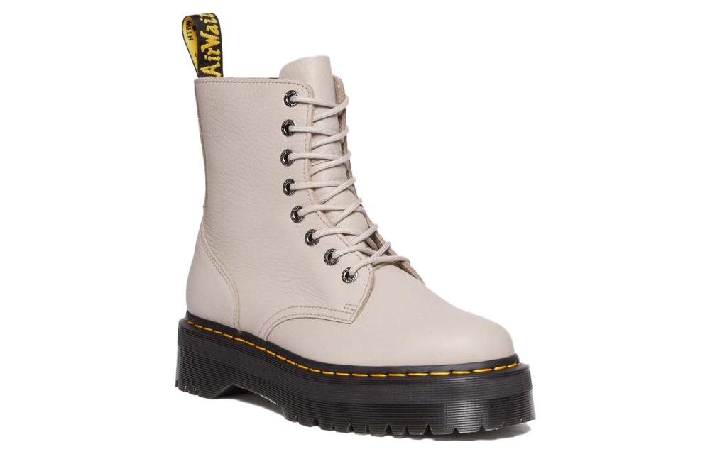 (WMNS) Dr.Martens Jadon III Pisa Leather Platform Boots 'Vintage Taupe' 31159348 - 2