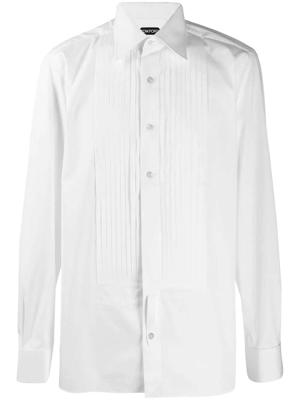 pleated bib shirt - 1